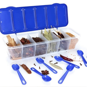 Smart 6 in 1 masala box with spoon