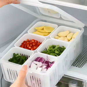 Fridge Container 6 Grid Cup